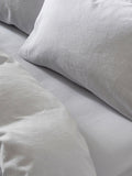 Martex Ice Blue Touch of Linen fitted sheet, imported from the UK