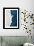 East End Prints Black Ocean Aerial by Oh Fine wall art print - British product