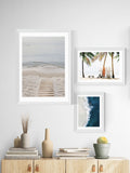 East End Prints White Surfboards photo print - British product