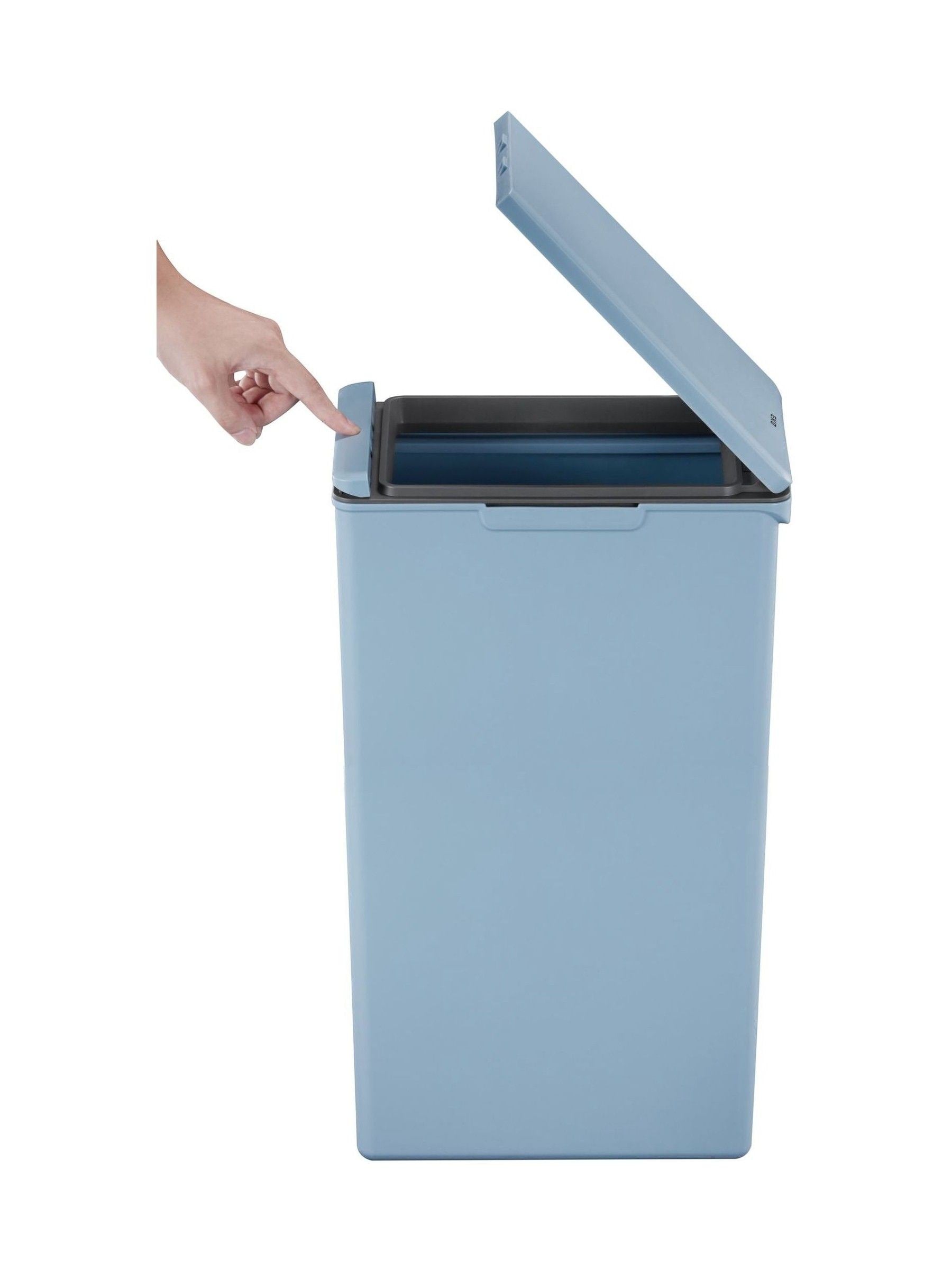 Eko Titanium Blue Morandi Touch Bin 40L