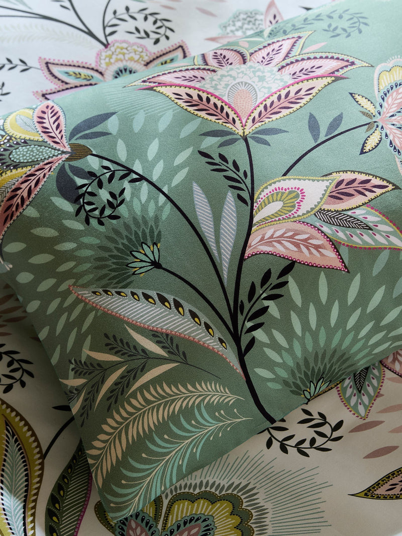 Sara Miller Green Passiflora duvet cover set (British brand)