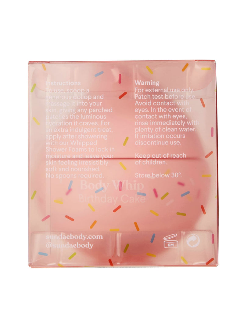 Sundae Birthday Cake self-tanning body moisturiser 220ml (British brand)