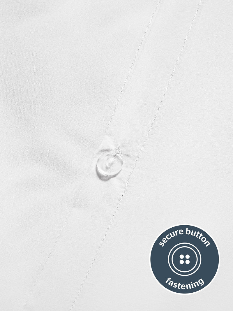 Silentnight white pure cotton duvet set (British brand)