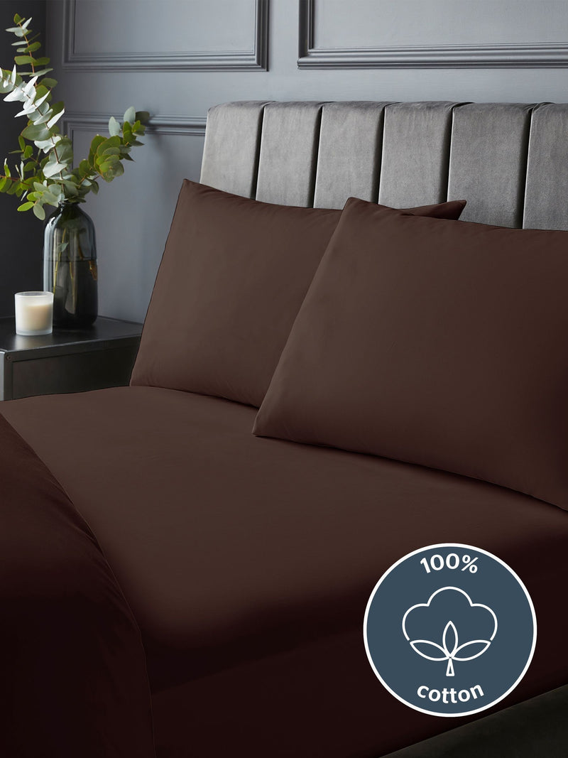 Silentnight Deep Plum fitted sheet 40cm (British brand)