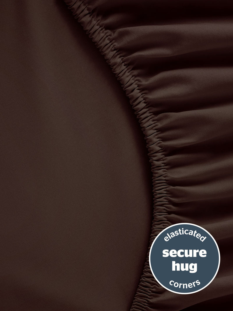 Silentnight Deep Plum fitted sheet 40cm (British brand)