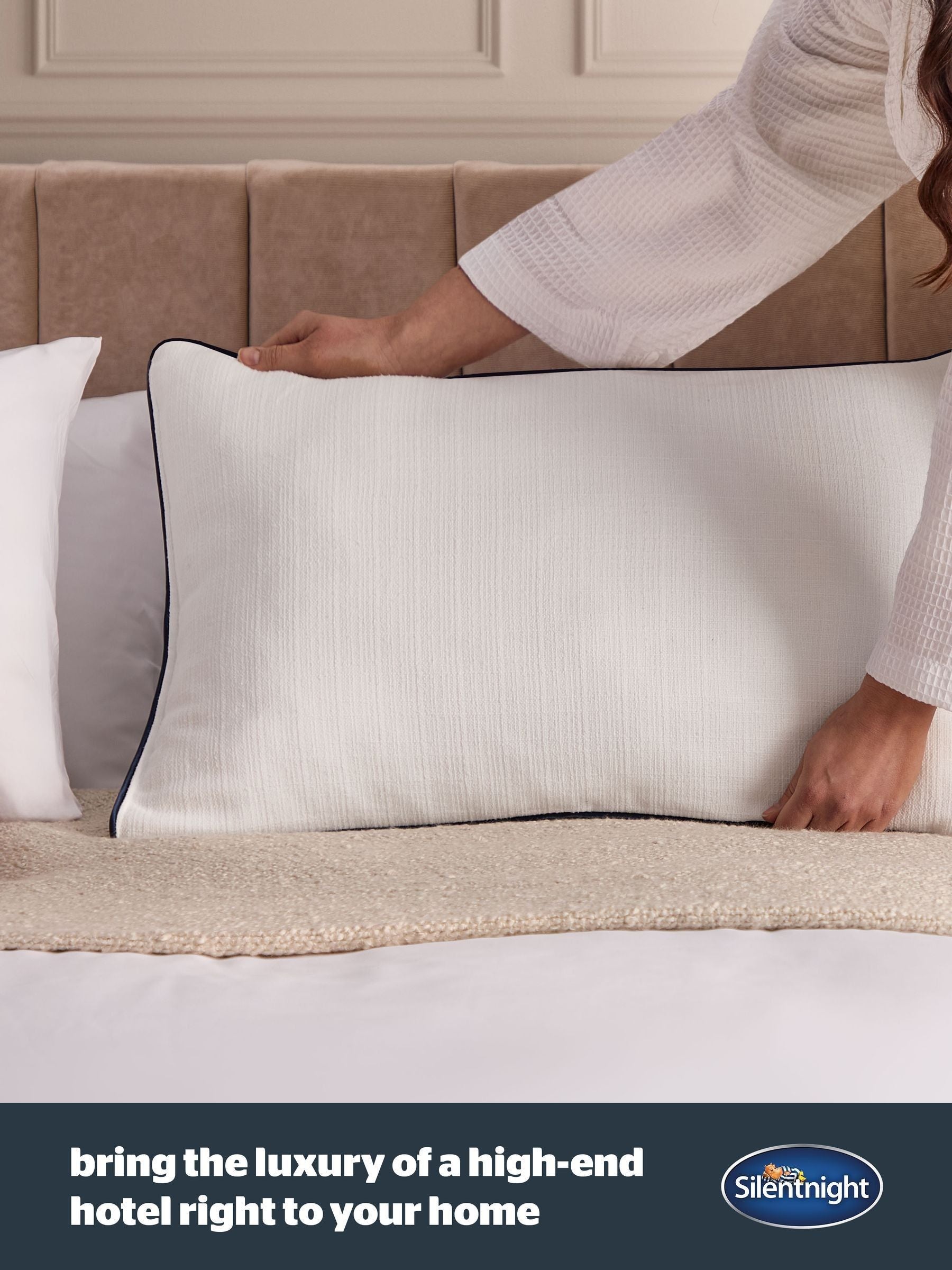 Silentnight Hotel Collection Prestige white pillow (British brand)
