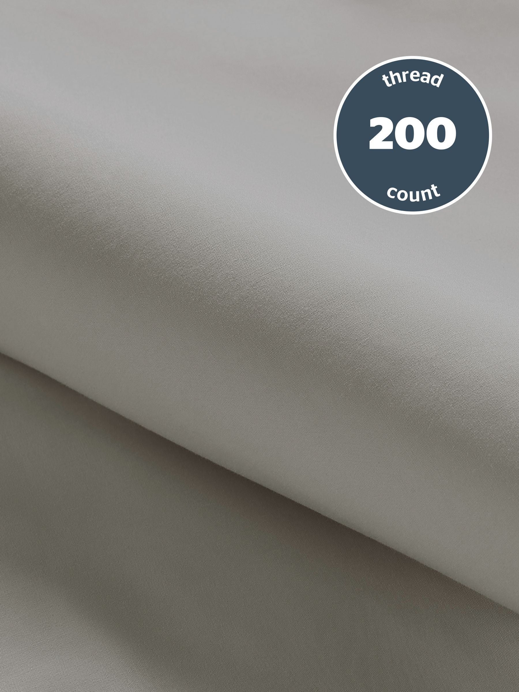 Silentnight Light Grey Pure Cotton Duvet Set (British brand)