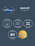 Silentnight Natural Textured Waffle Duvet Cover Set (British brand)