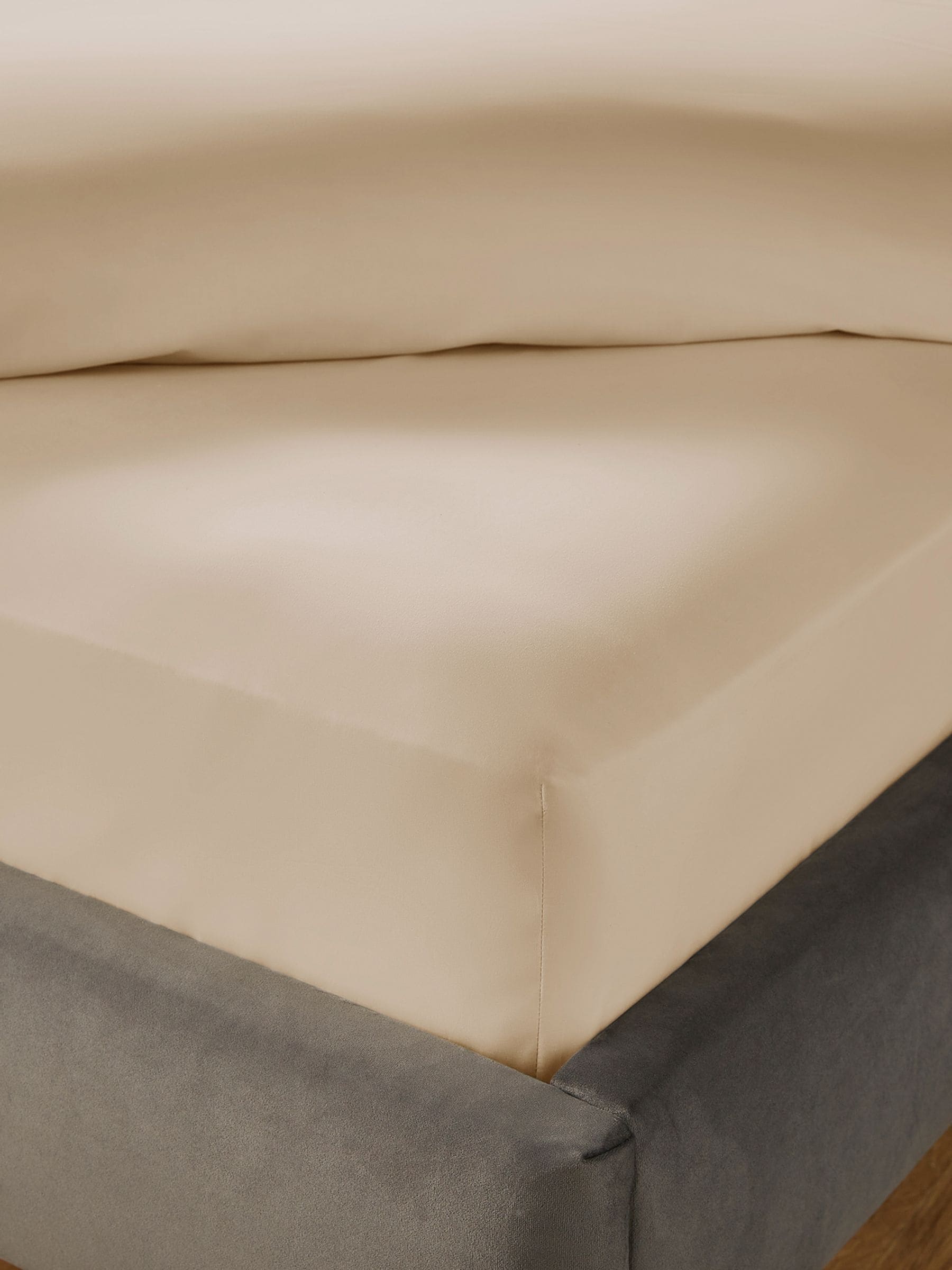 Silentnight Natural Pure Cotton 40cm Extra Deep Fitted Sheet