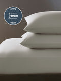 Silentnight light grey pure cotton 40cm extra deep fitted sheet (British brand)