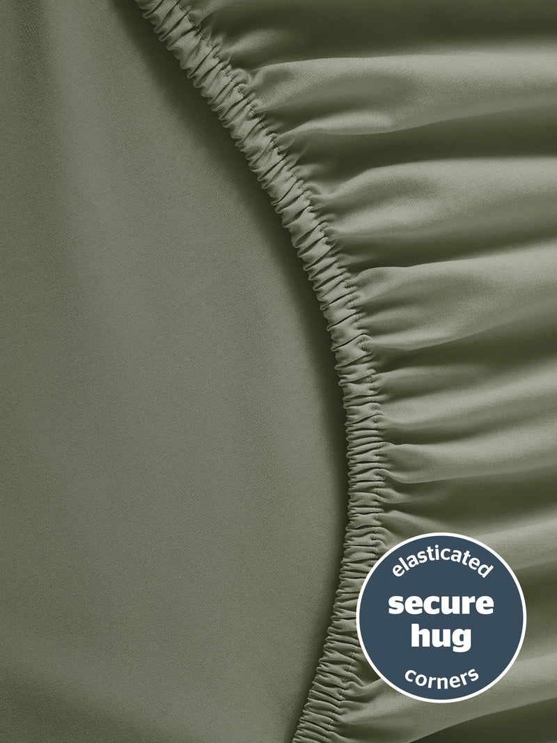 Silentnight Sage Fitted Sheet 40cm extra deep (British brand)