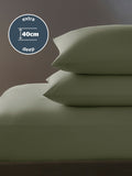 Silentnight Sage Fitted Sheet 40cm extra deep (British brand)