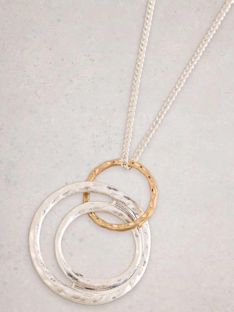 White Stuff Metallic Tone Haley Hoop Necklace