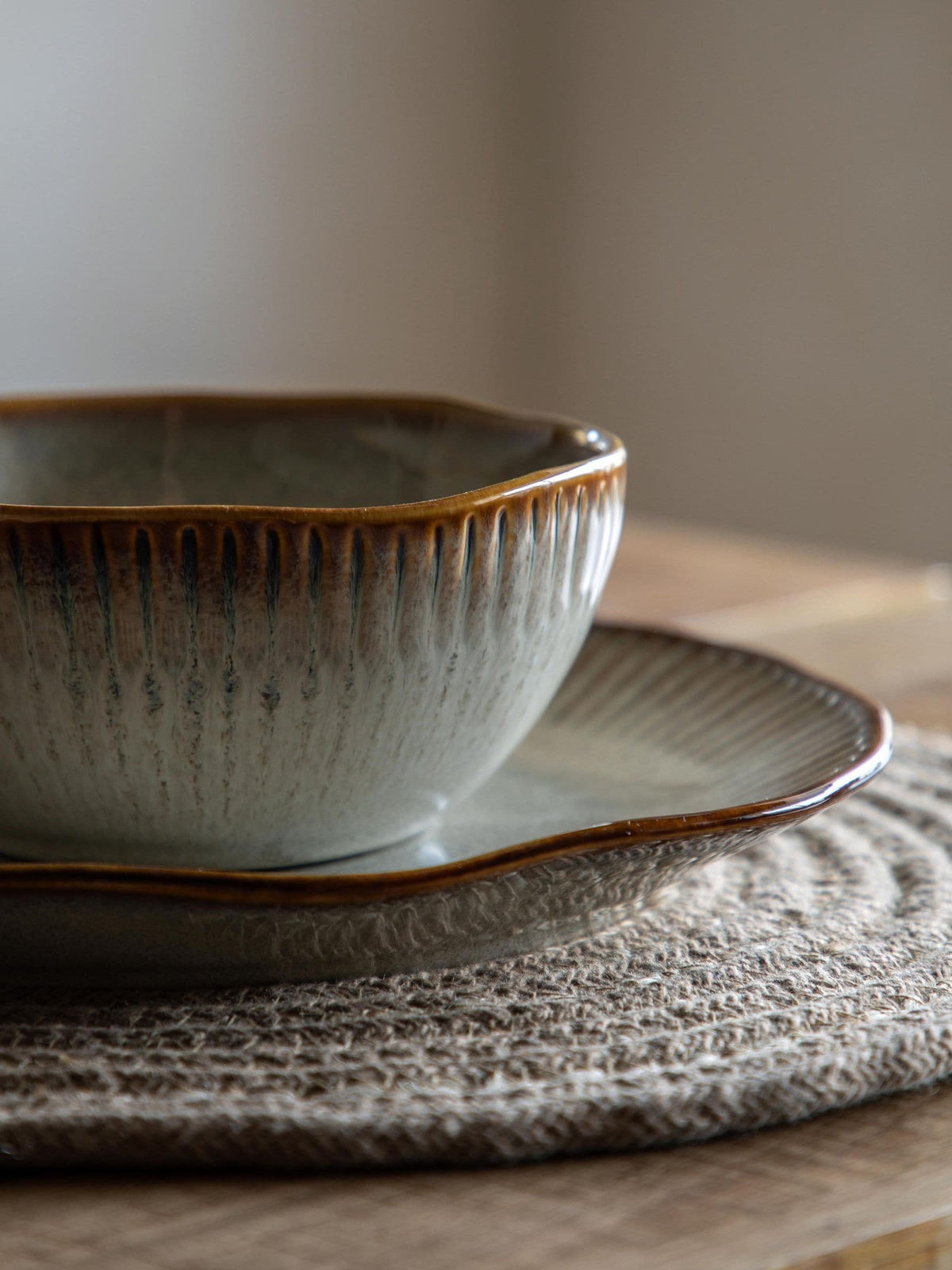 Gallery Home Set of 4 Stone Blair Ridged Bowls