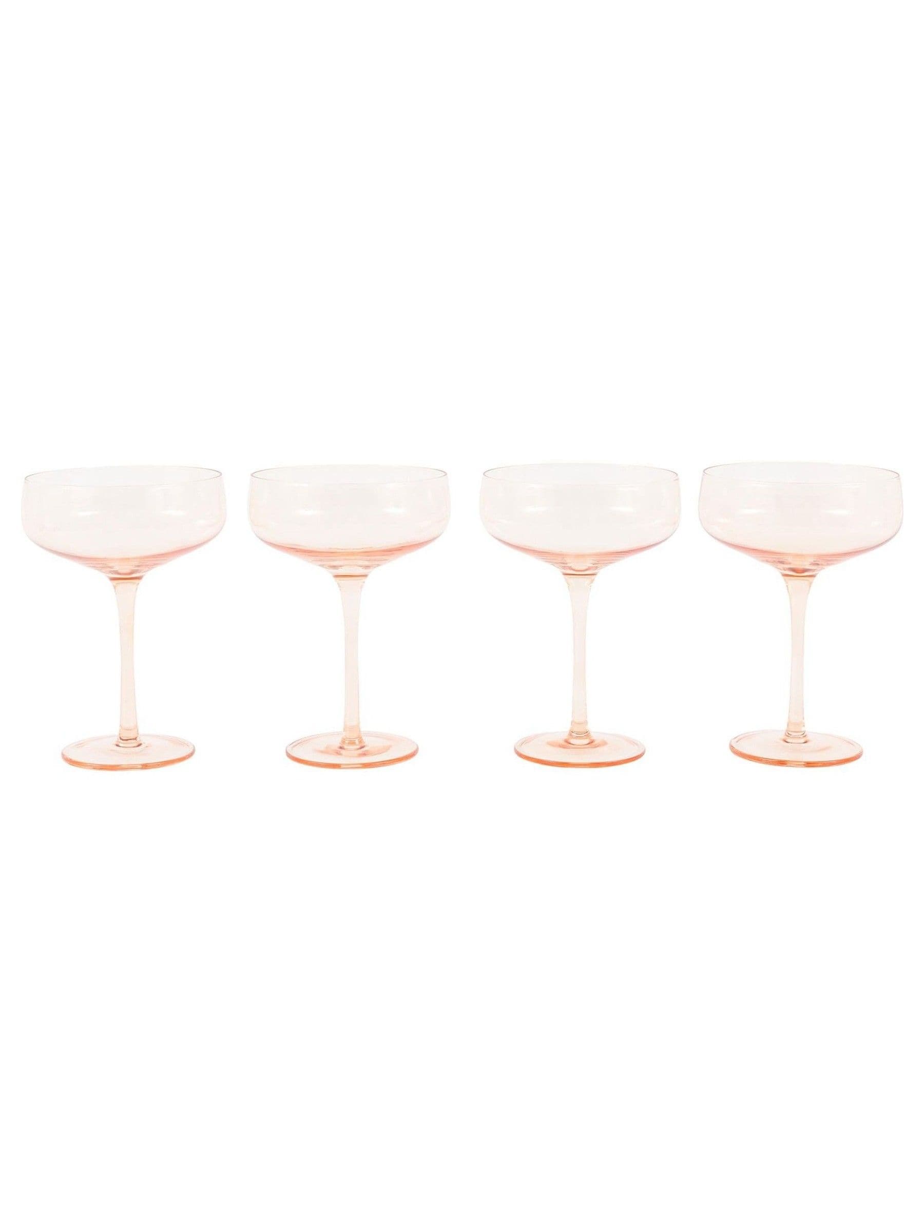 Gallery Home amber coupe glasses set of 4, UK version