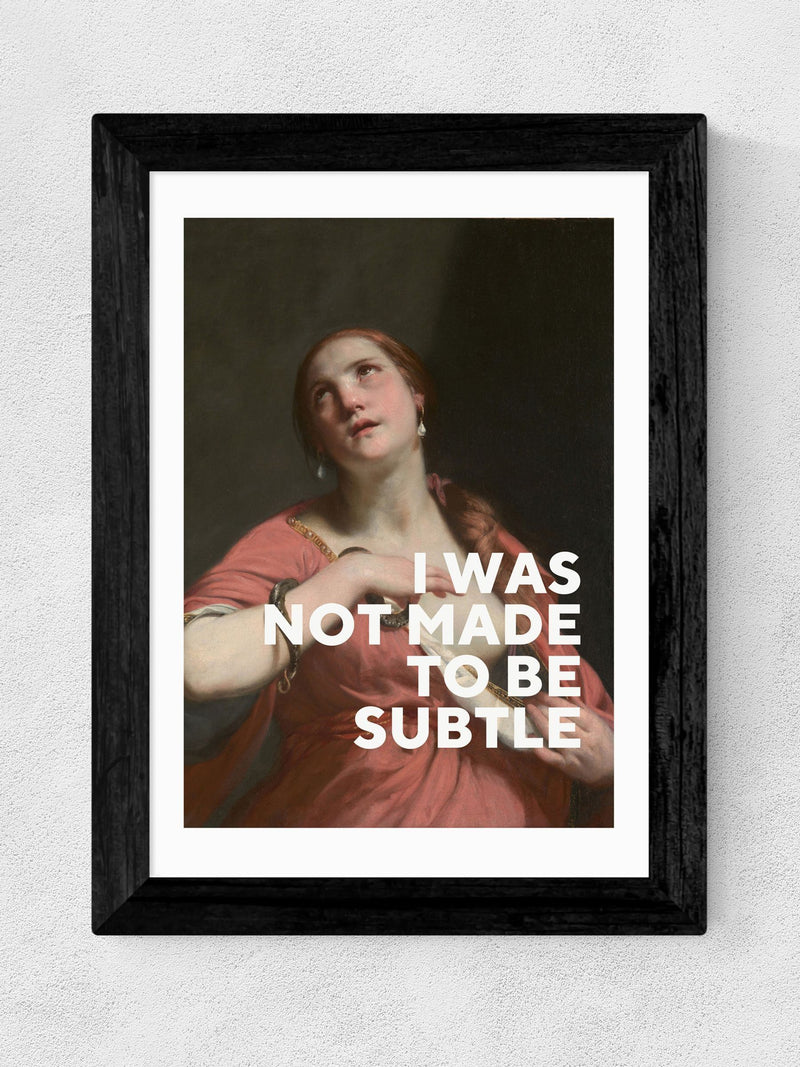 East End Prints art print with inspirational text - British product