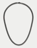 M&S waterproof stainless steel gunmetal chain necklace 50mm (British brand)