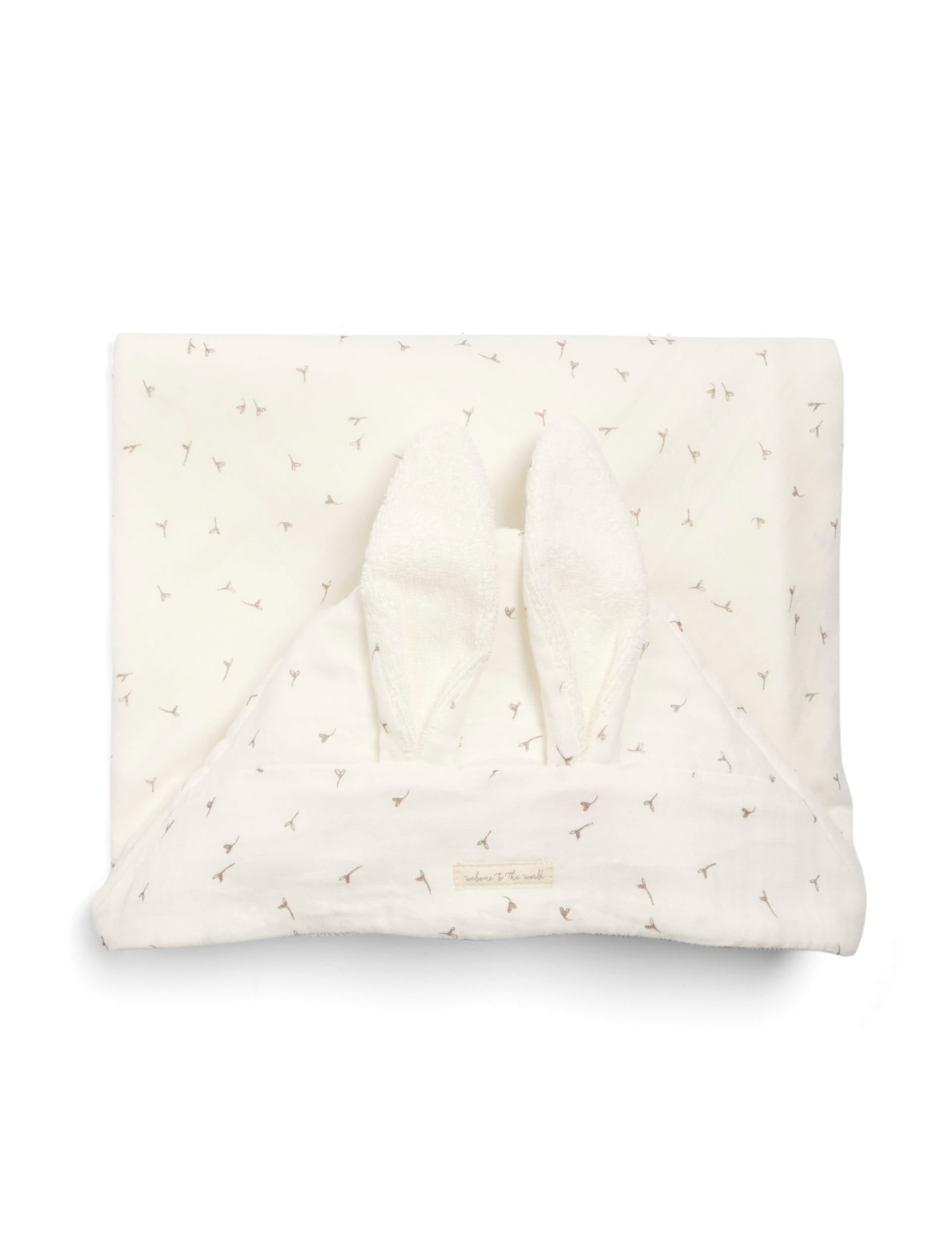 Mamas & Papas Welcome To The World hooded towel (British brand)