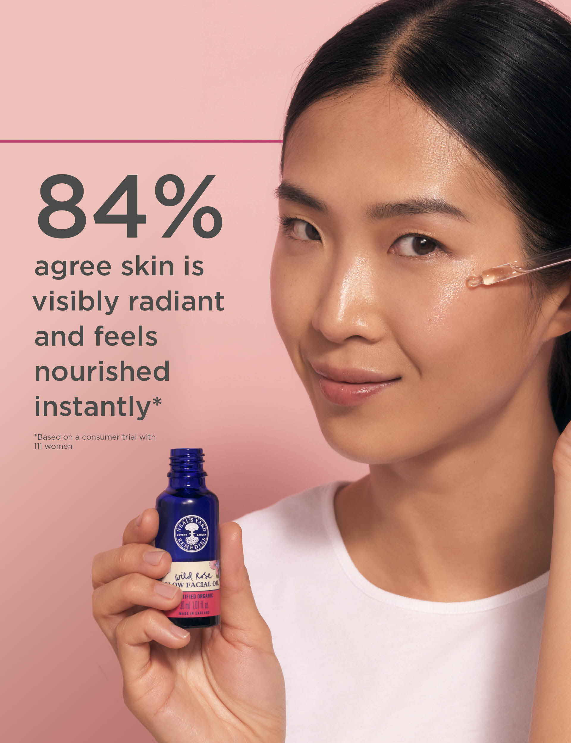 Neal's Yard Remedies Wild Rose Glow facial oil 30ml (British brand)