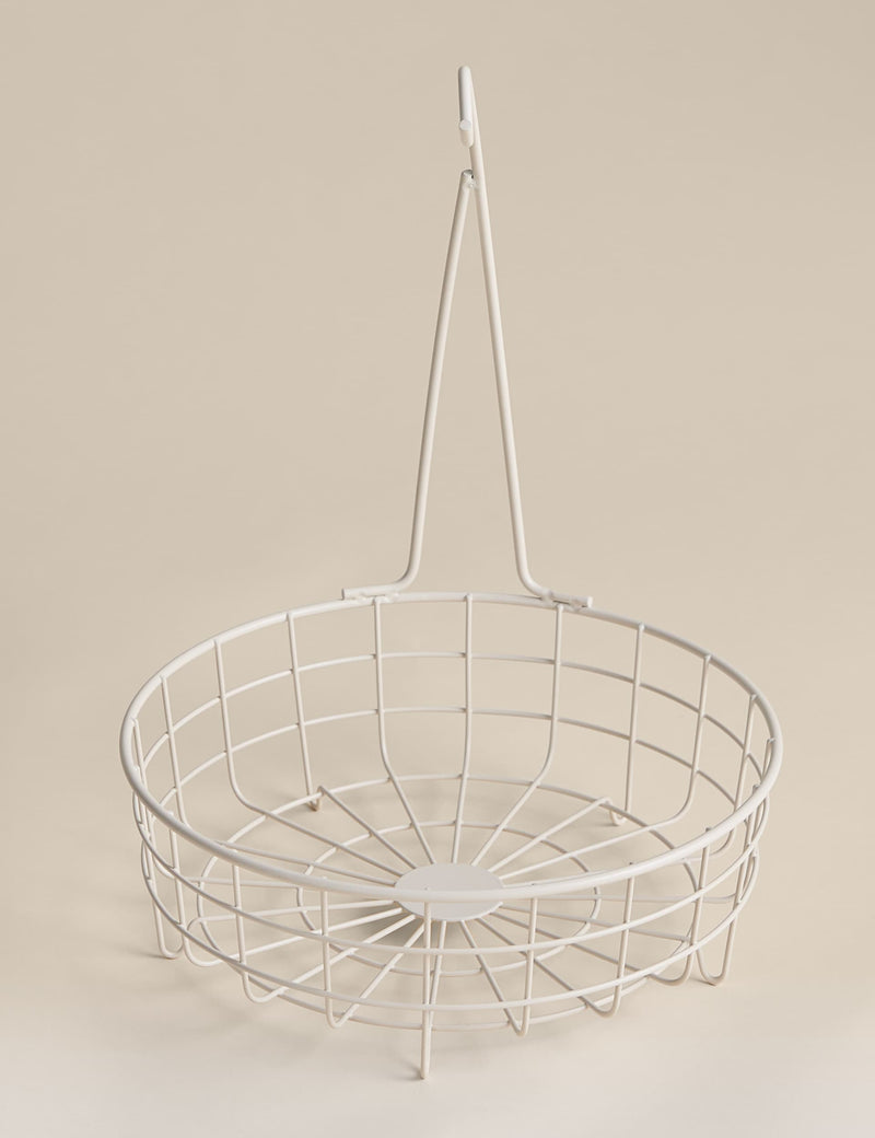 Wire fruit basket with banana hanger (British brand)