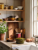 Durable wooden kitchen ladle for serving soups and stews (British brand)