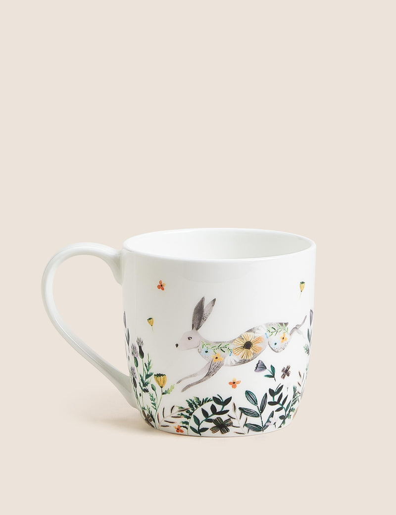 Woodland Rabbit ceramic mug 380 ml (British brand)