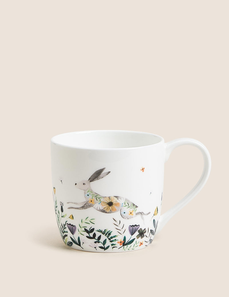 Woodland Rabbit ceramic mug 380 ml (British brand)