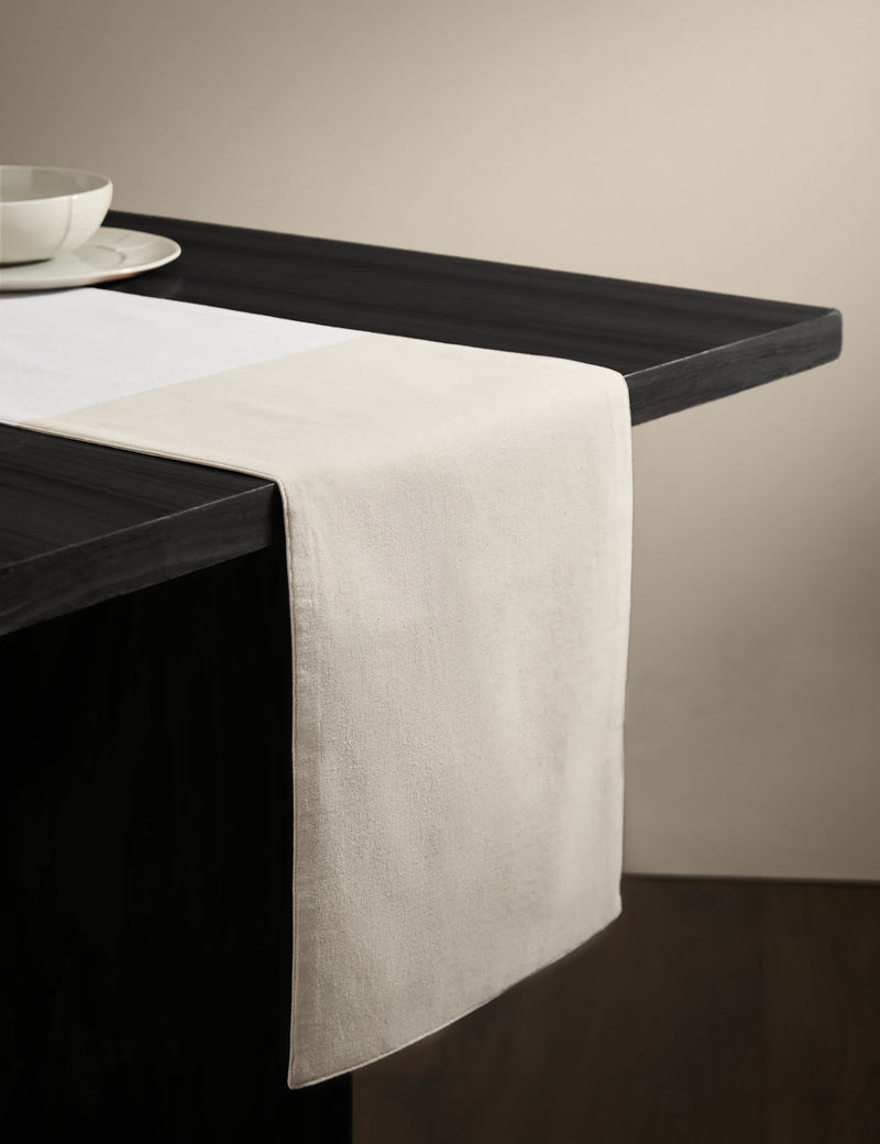 M&S X Kelly Hoppen woven banded table runner 230 cm (British brand)