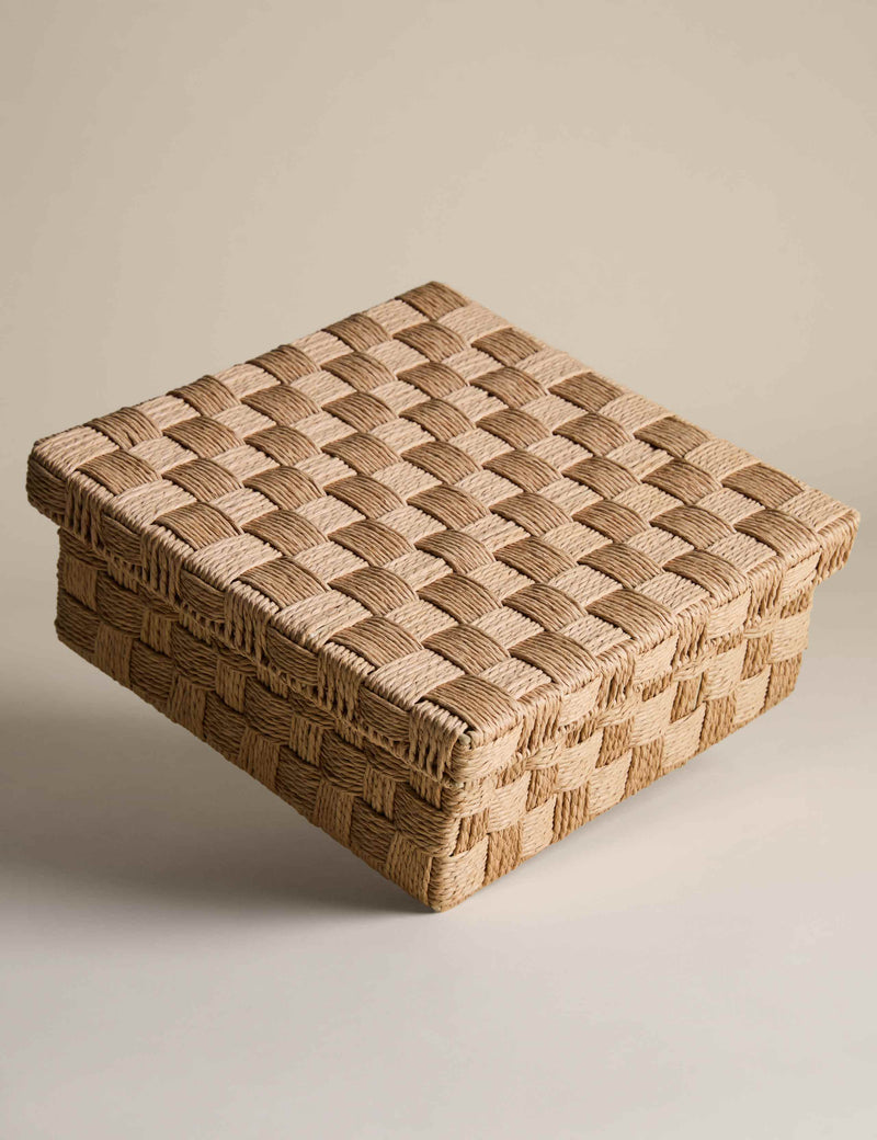 Woven String Medium Square Storage Box