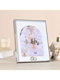 Widdop Silver Amore Box Arch Photo Frame with Rings for 6 x 8 photos (British brand)