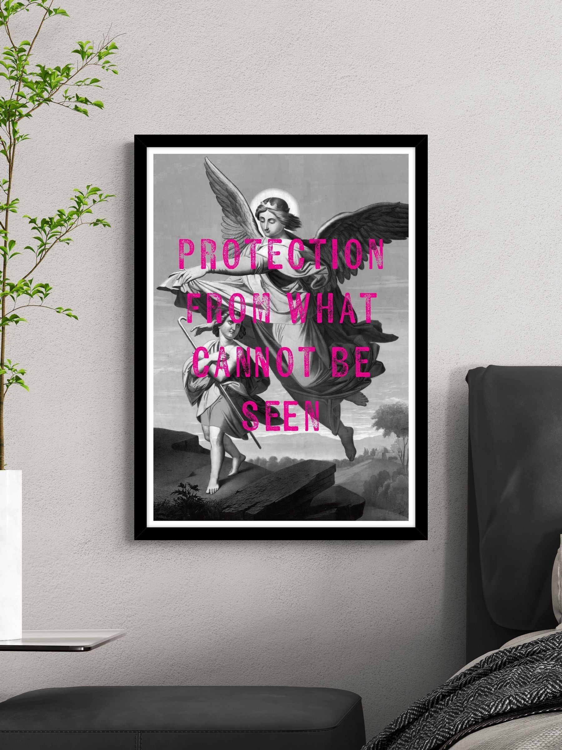 Artko Black Angel framed art 73.5cm x 53.5cm - British product