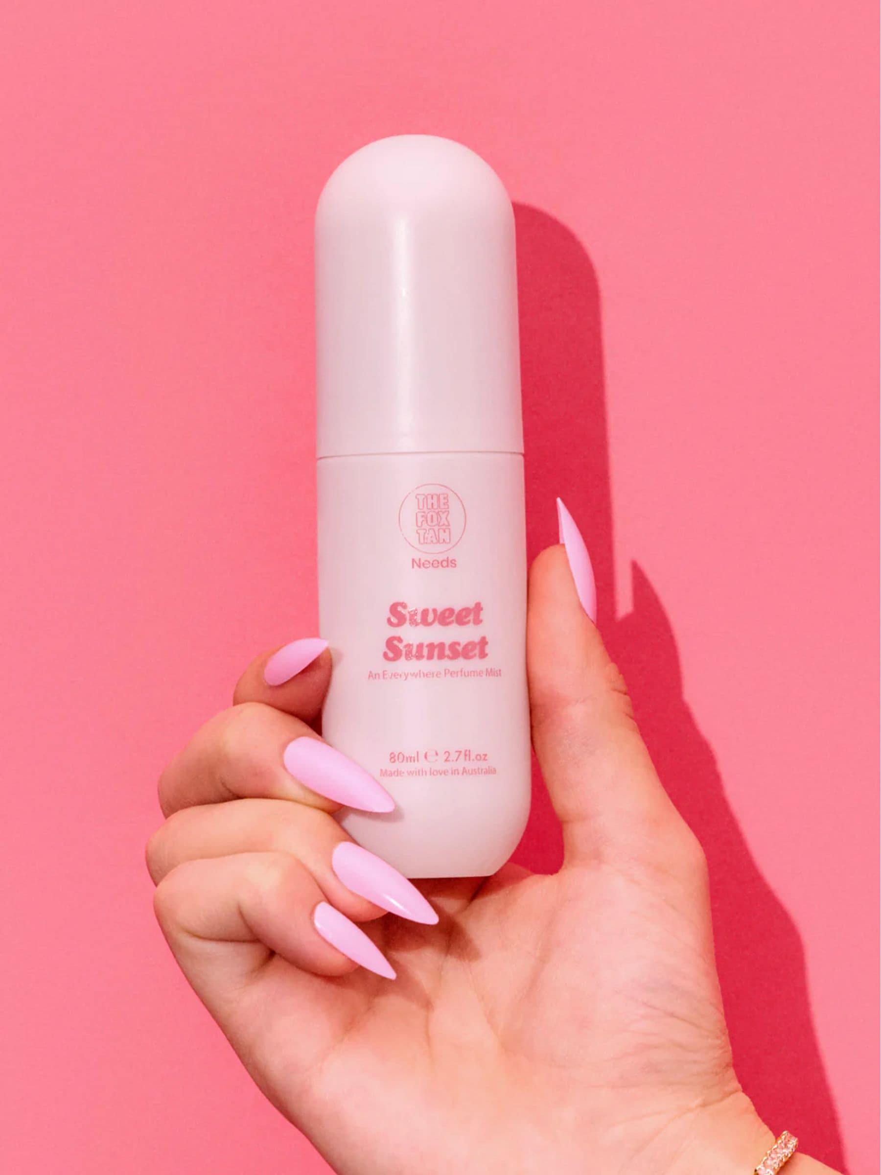 The Fox Tan Pink Everywhere Perfume & Body Mist 80ml (British brand)