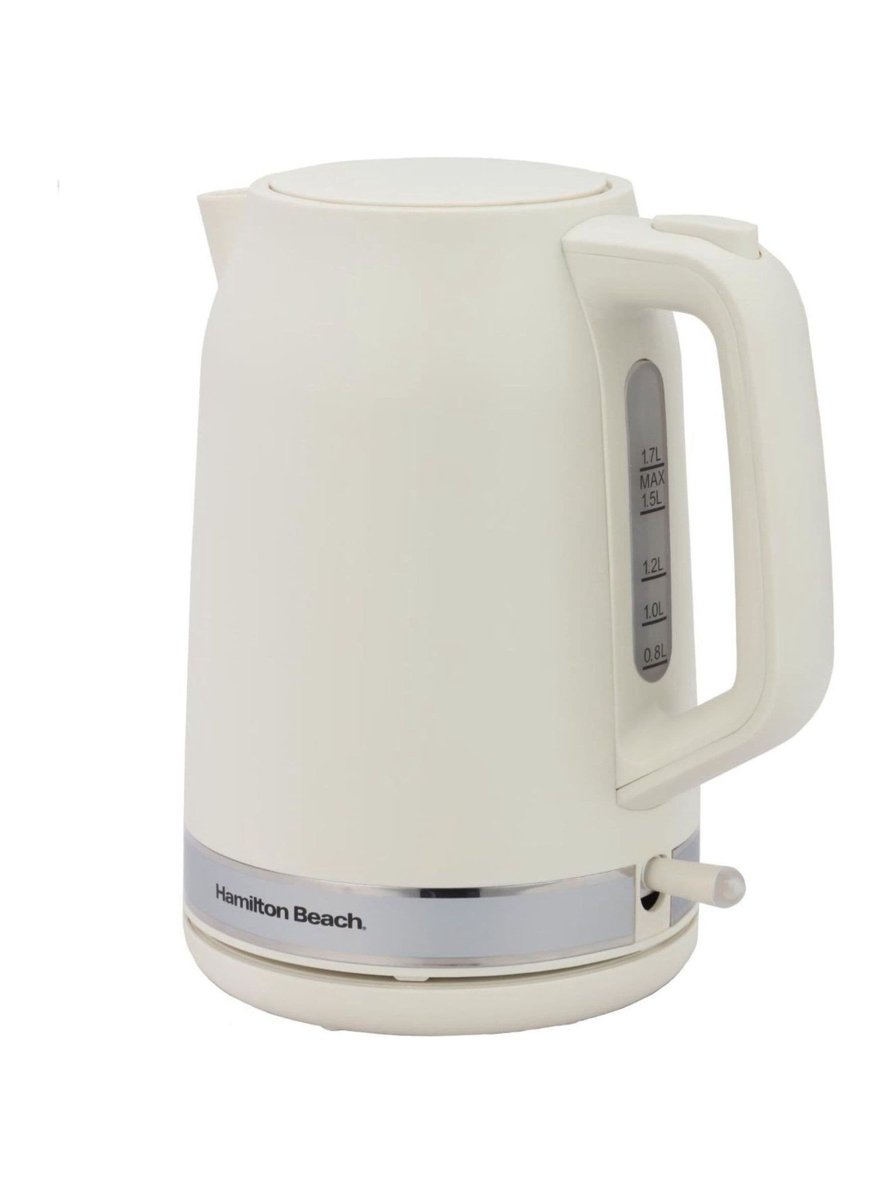 Hamilton Beach Breakfast Kettle and Toaster Set Cream, imported from the UK