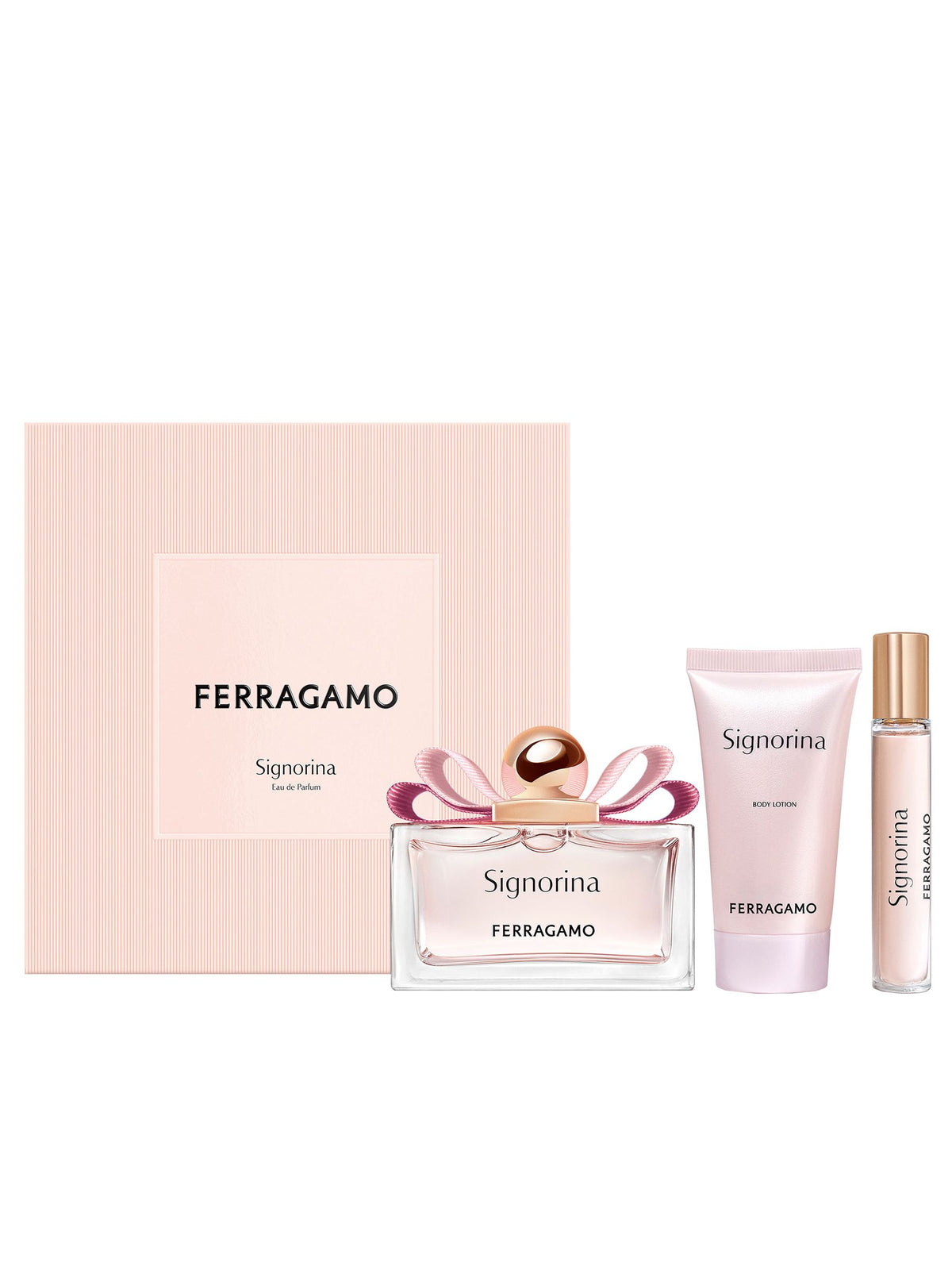 Ferragamo Signorina Women Eau de Parfum 100ml Body Lotion 50ml & Travel Spray 15ml Gift Set