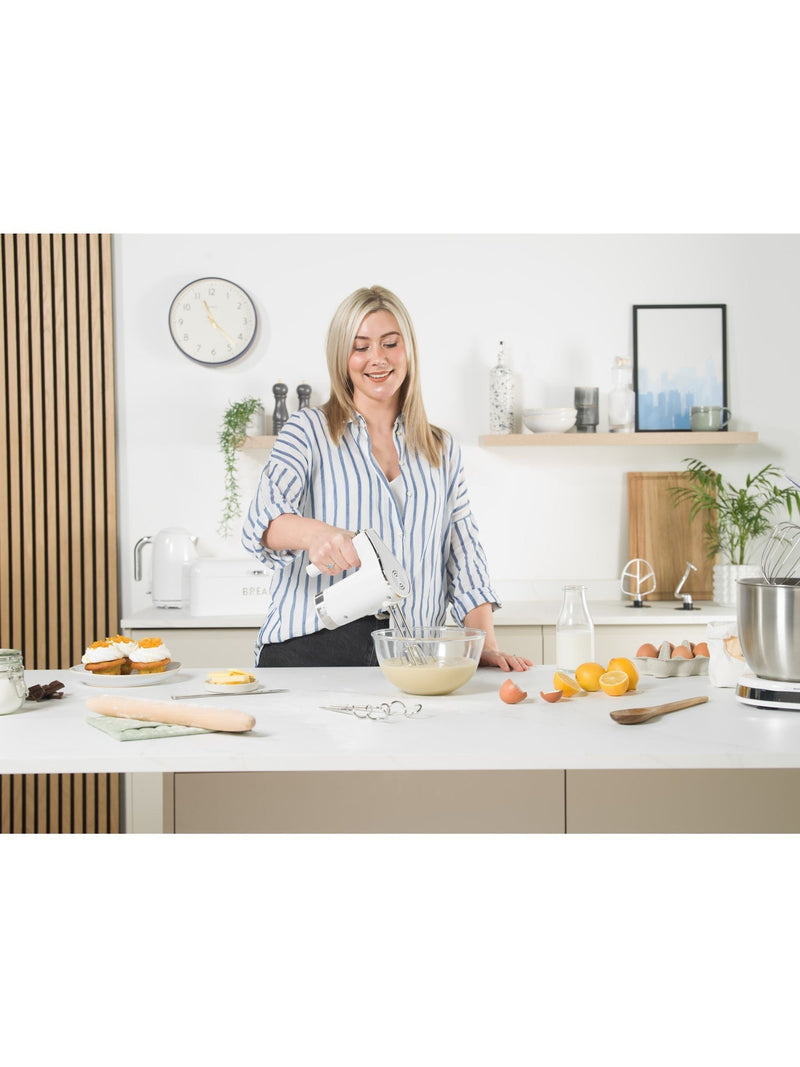 Salter Ice White Shimmer Boston hand mixer (British brand)