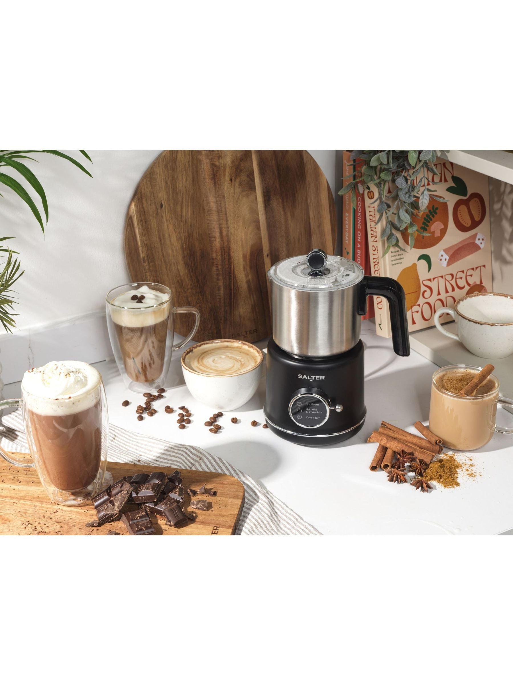Salter Silver 3-In-1 Milk Frother (British brand)