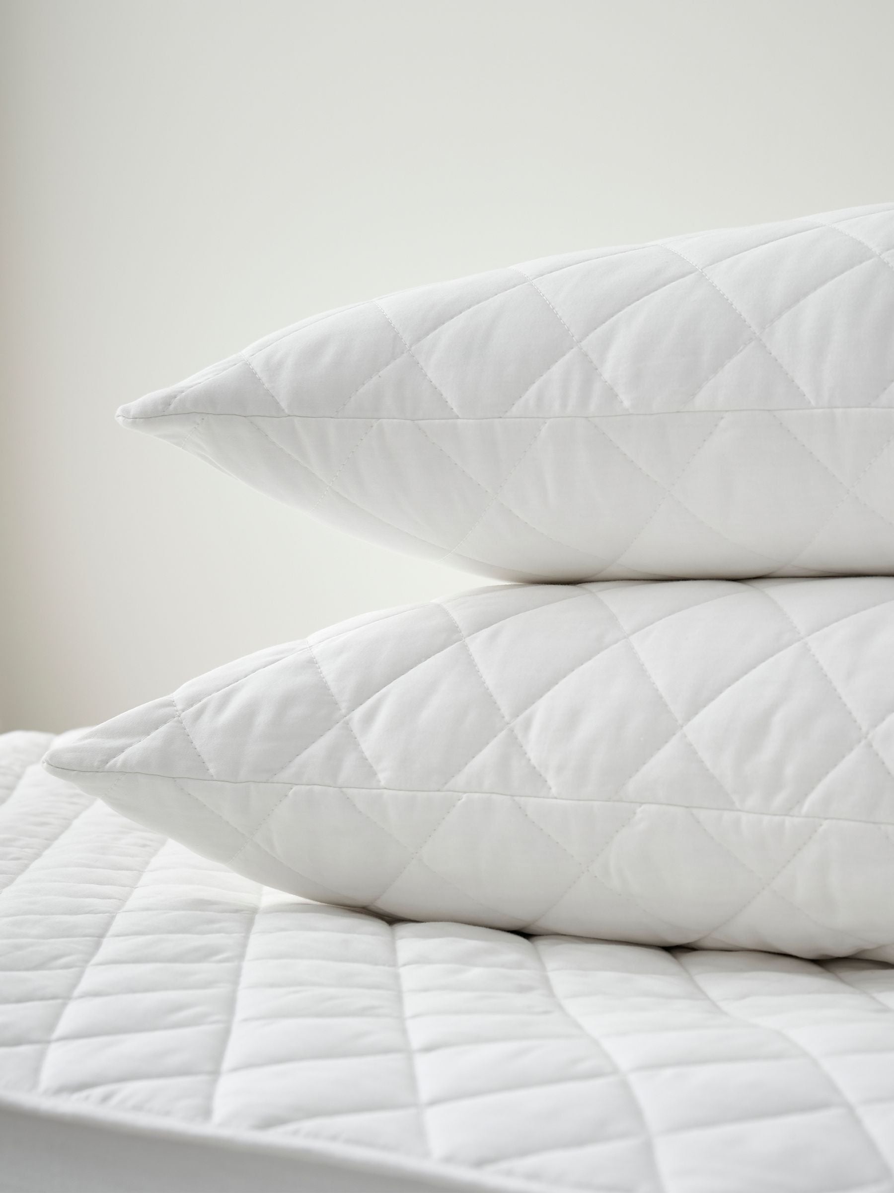 Martex cotton quilted mattress and pillow protector set, imported from the UK