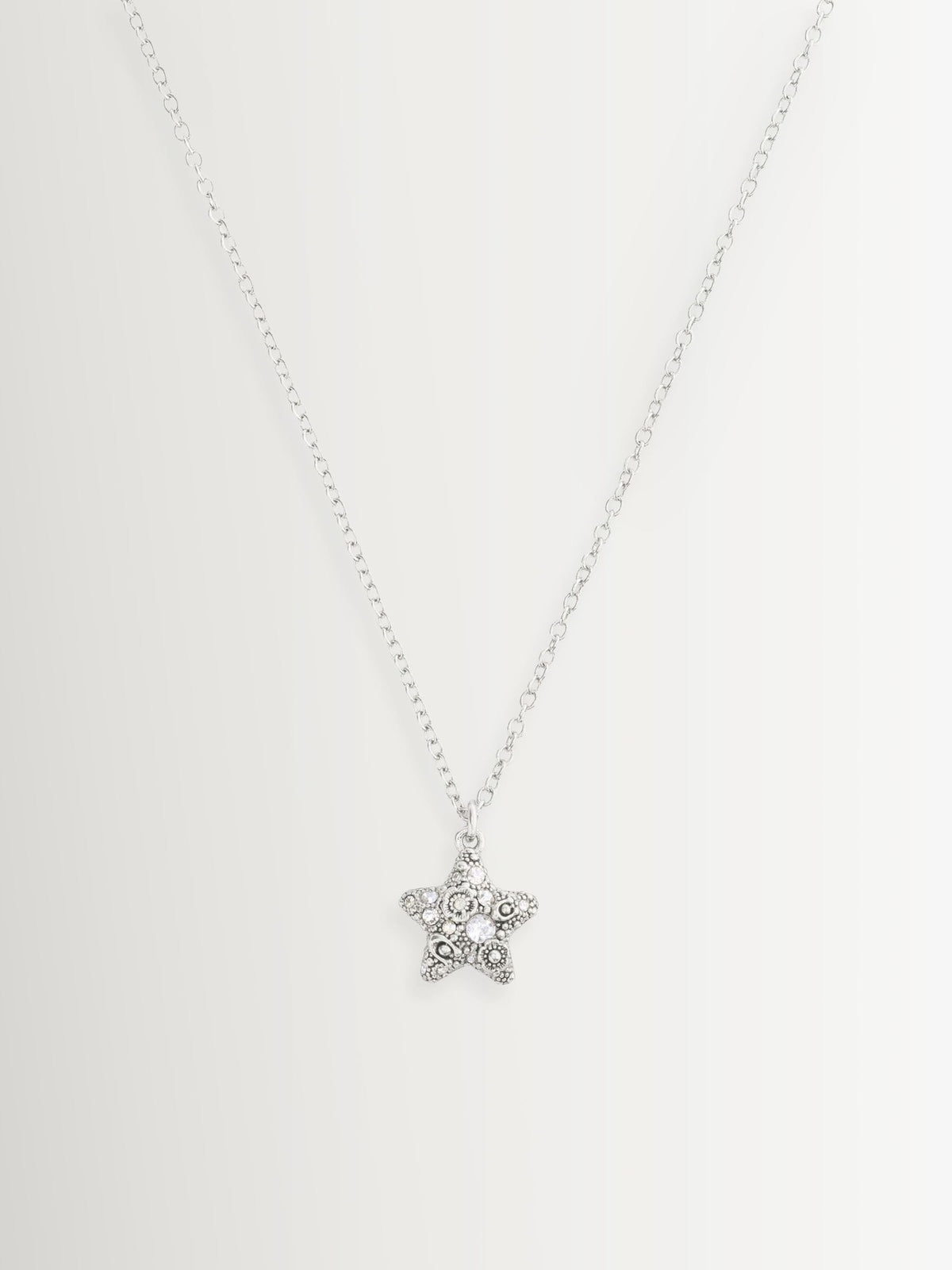 COACH Silver Tone Signature C Pavé Star Boxed Jewelry Set