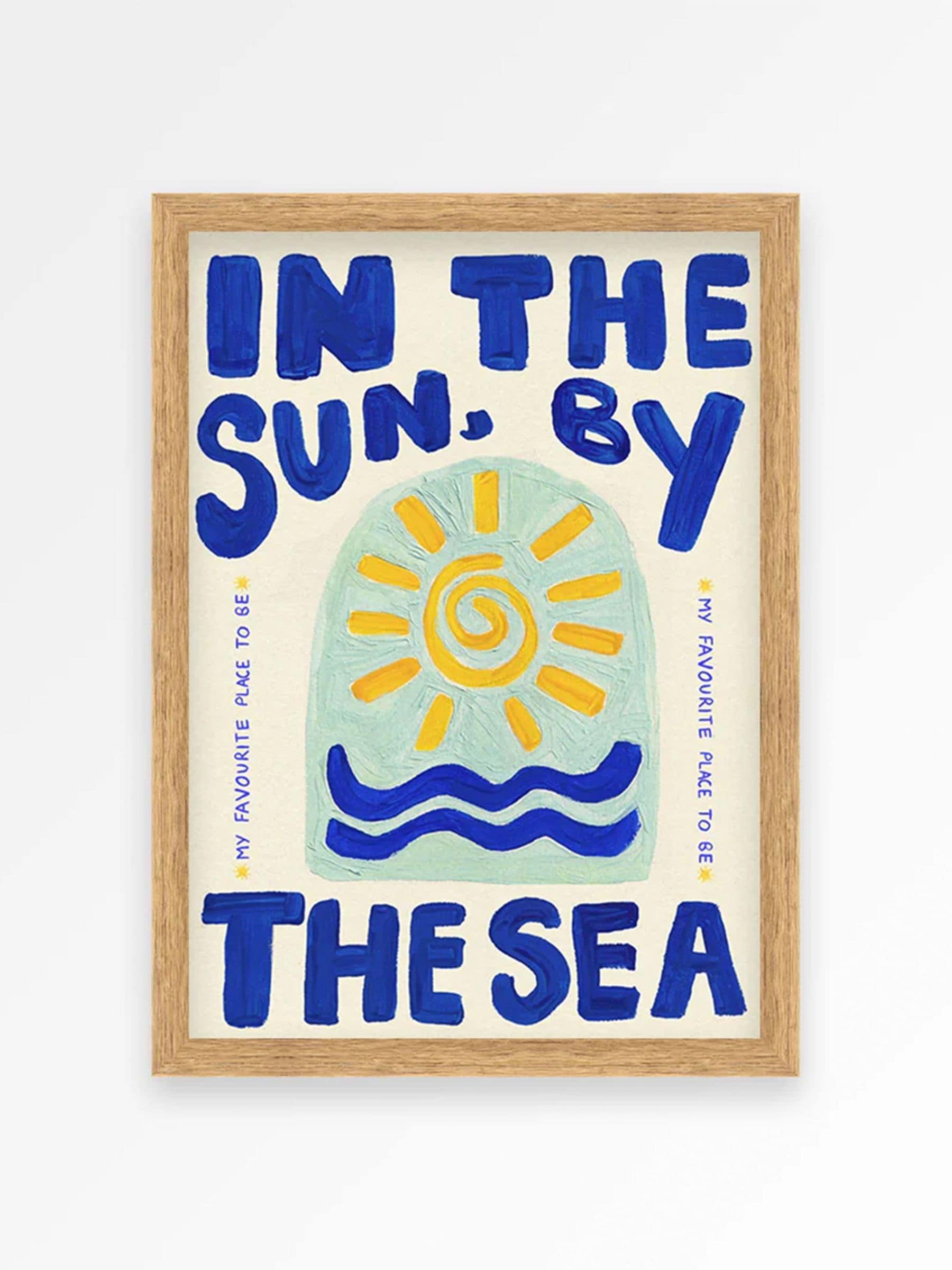 We Are Proper Good blue sea art print, imported from the UK