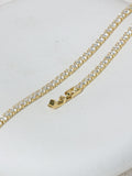 Jon Richard gold tone cubic zirconia tennis necklace 16 inch, UK version