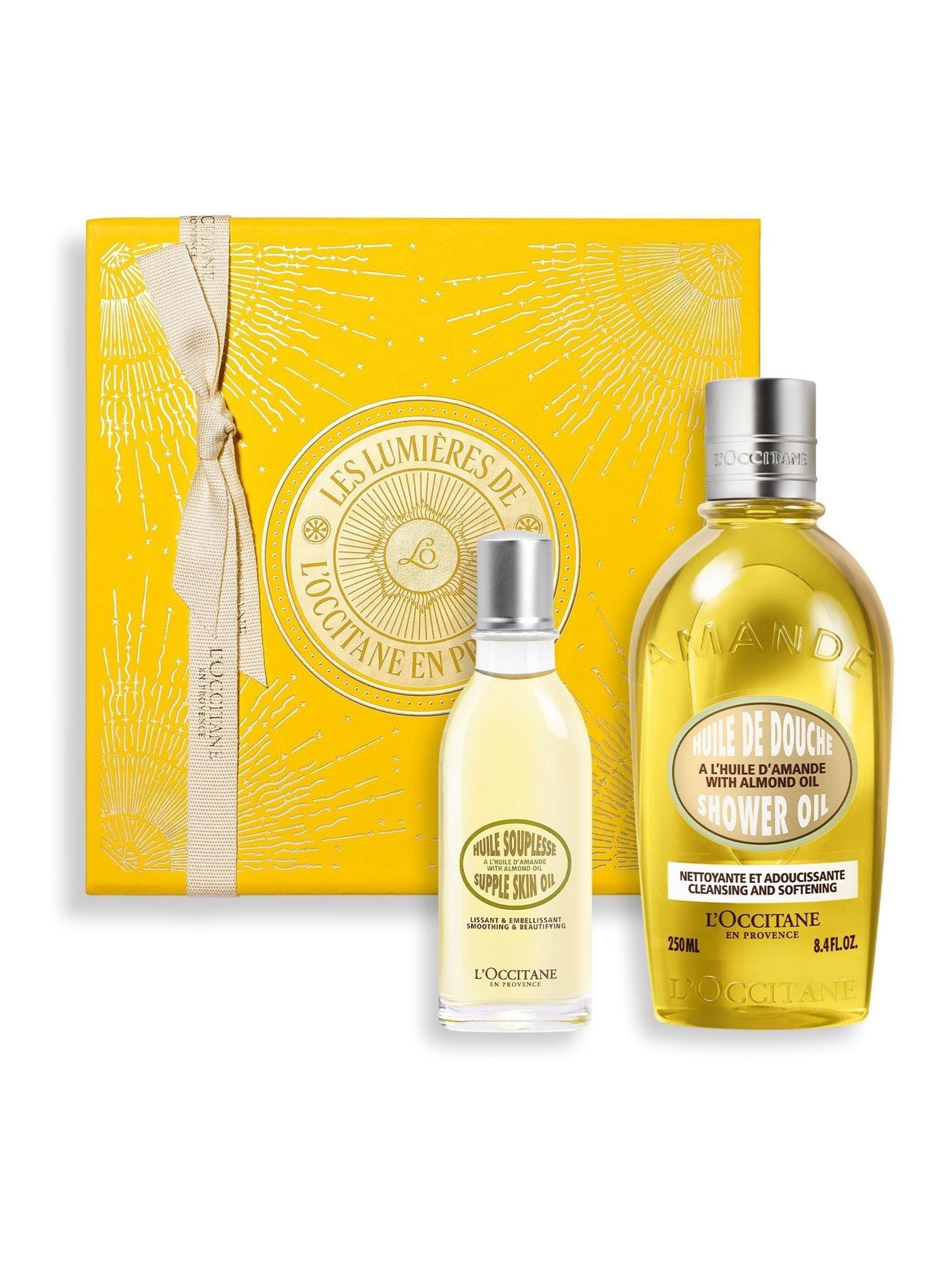 L'Occitane Almond Oil Collection body care duo, UK version
