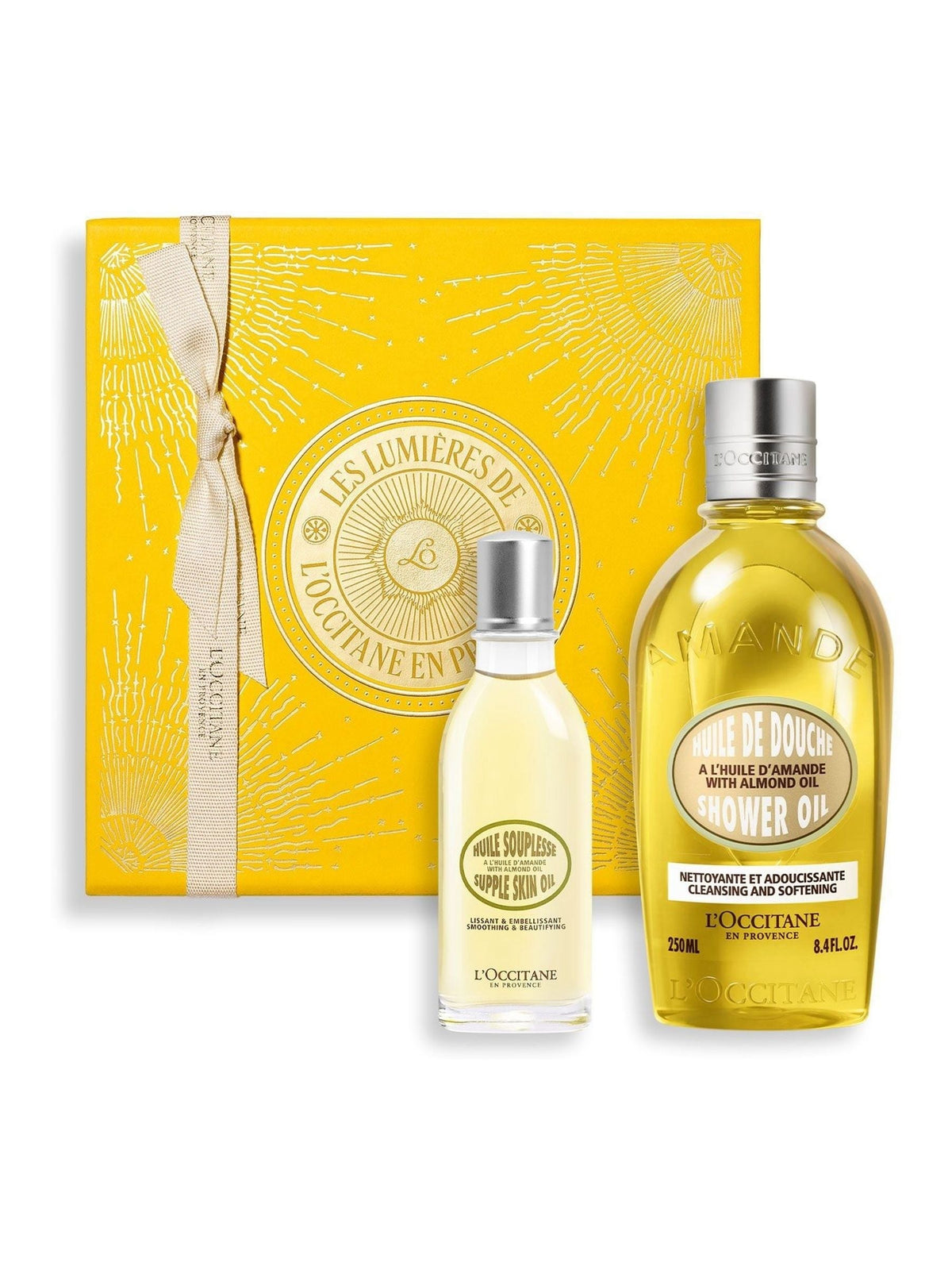 L'Occitane Almond Oil Collection body care duo, UK version