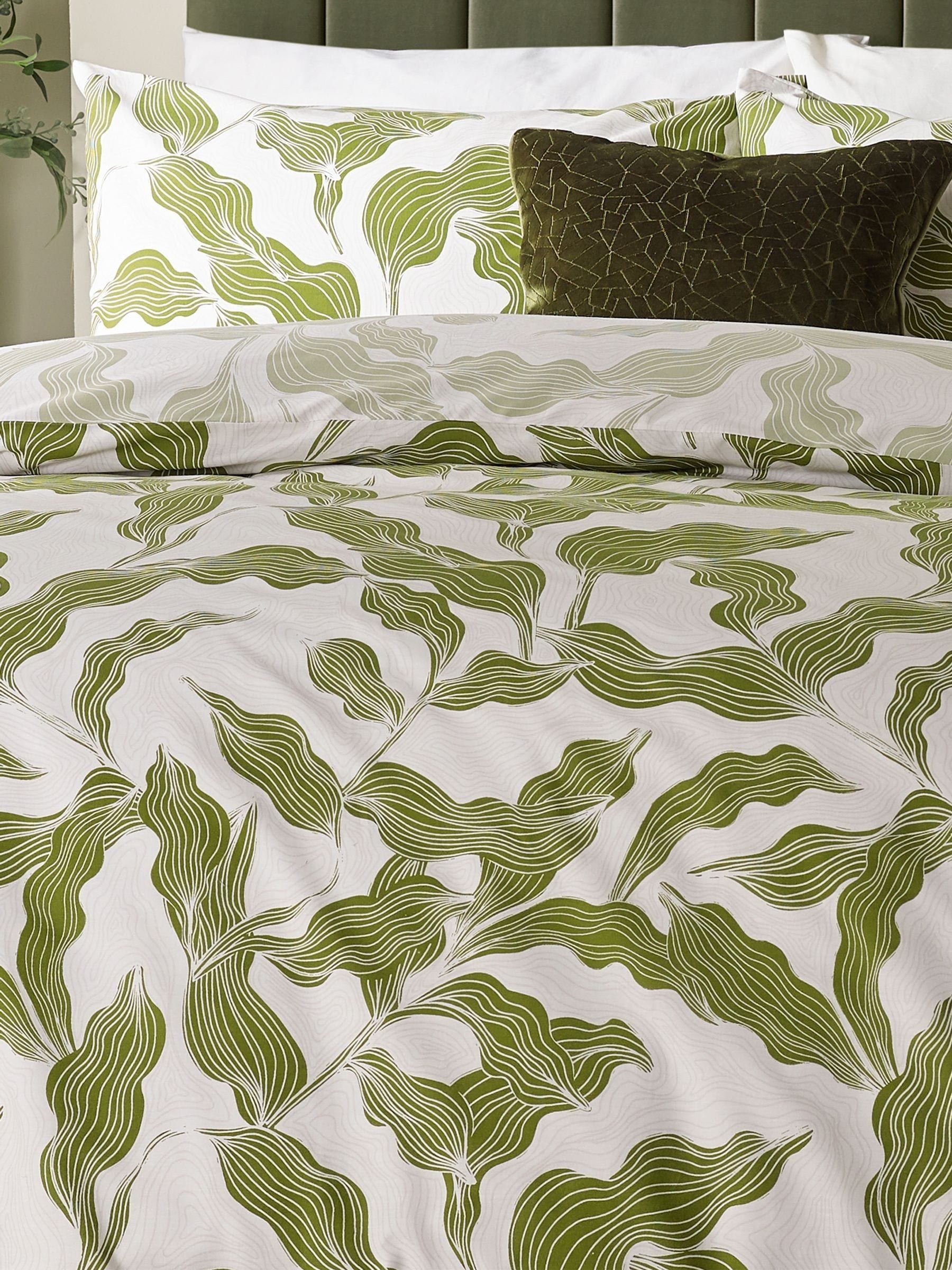 HÖEM Olive Lauro reversible duvet cover set, UK version