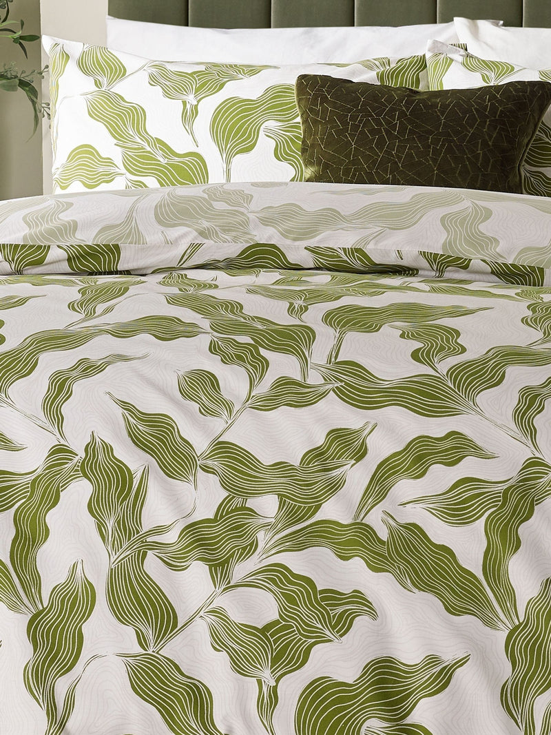 HÖEM Olive Lauro reversible duvet cover set, UK version