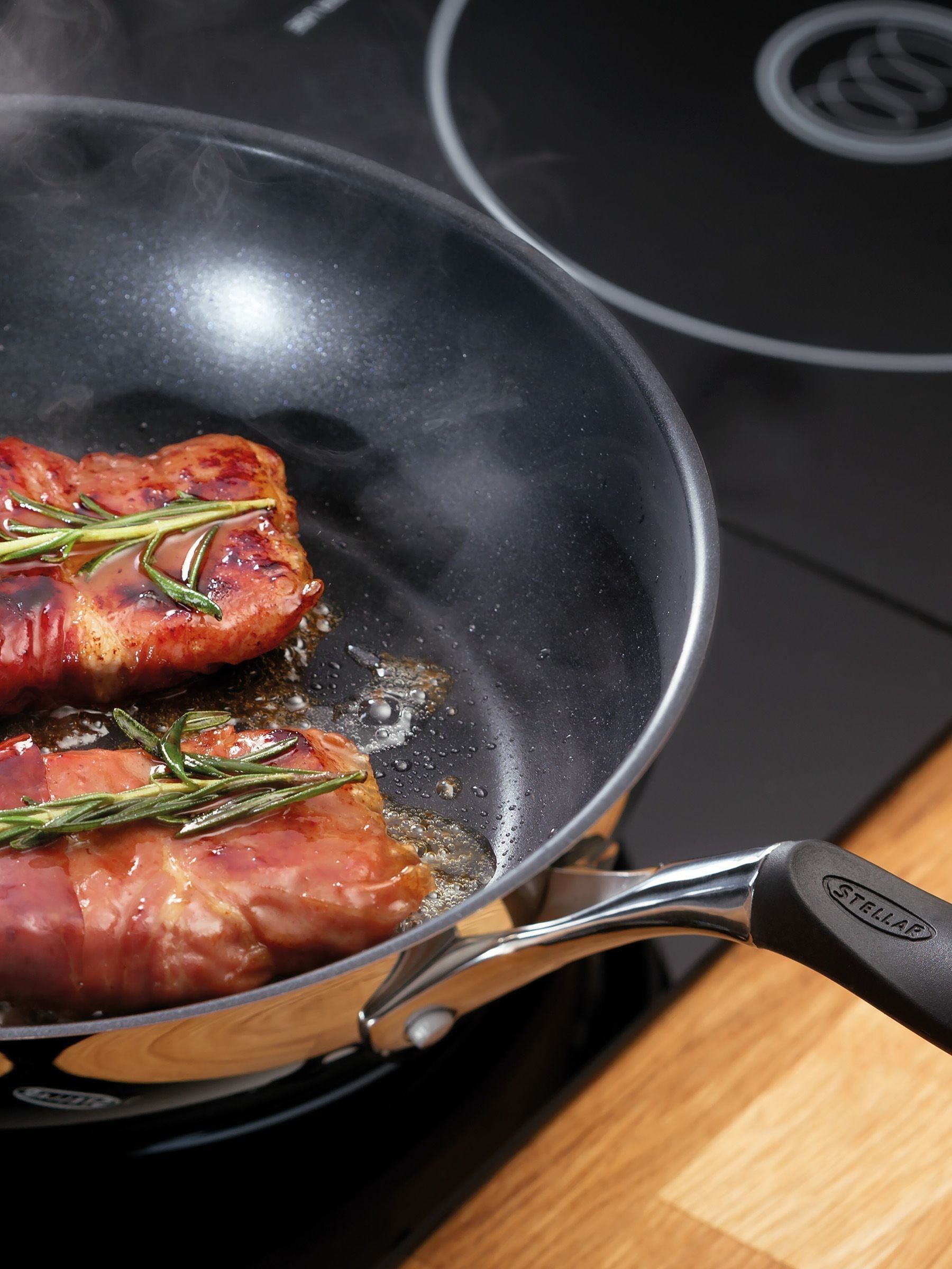 Stellar James Martin silver non-stick frying pan 24cm (British brand)