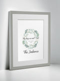 Personalised Anniversary “I Do” Keepsake Framed Print by Jonnys Sister