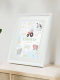 Jonnys Sister farmyard framed print 12 x 10 inches, imported from the UK