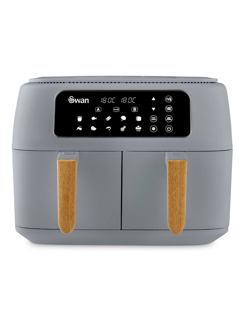 Swan Grey Nordic Duo 13-in-1 Air Fryer ONE (British brand)