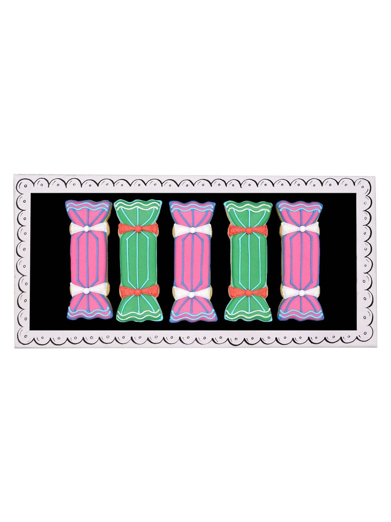 Biscuiteers Hand-Iced Chrsitmas Crackers Letterbox Gift