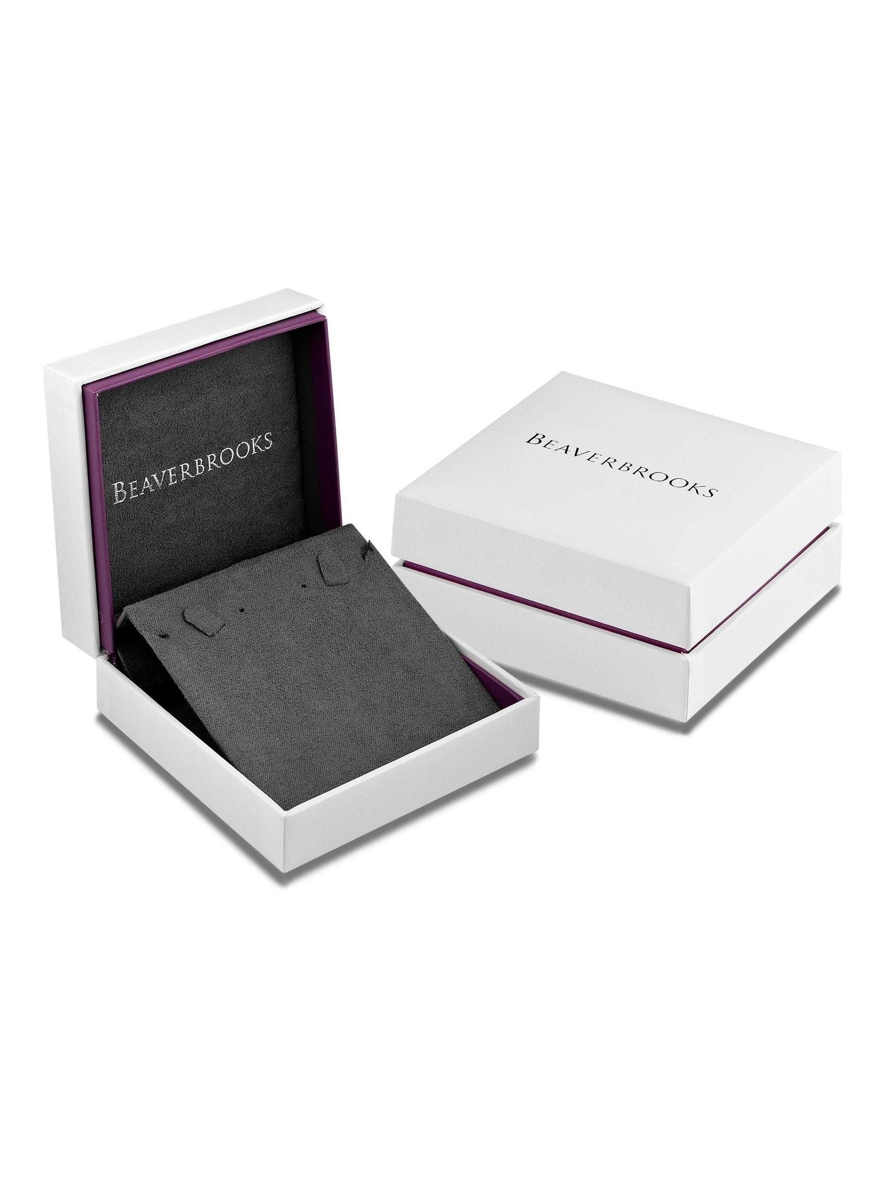 Beaverbrooks sterling silver heart link chain necklace 45cm - British product